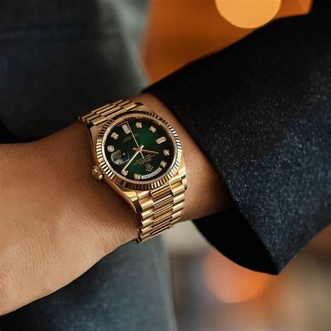 green ombre dial rolex|rolex day date 36mm.